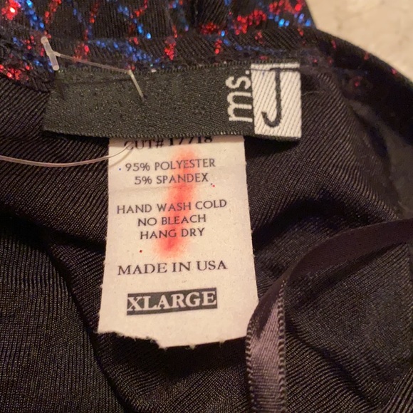 NWT Vintage Ms. J Metallic Party Dress Size XL - Picture 5 of 5